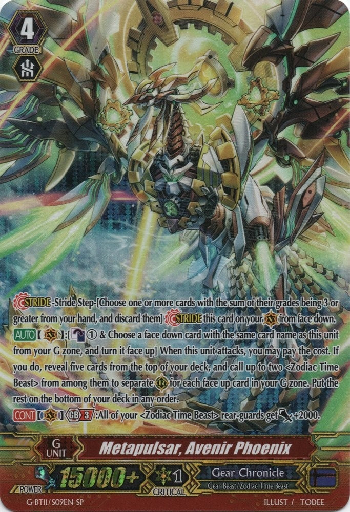 Image for Metapulsar, Avenir Phoenix (SP) (G-BT11: Demonic Advent) (G-BT11/S09EN) - Cardfight Vanguard