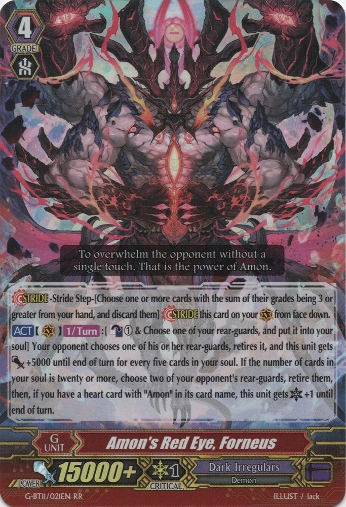 Image for Amon's Red Eye, Forneus (G-BT11: Demonic Advent) (G-BT11/021EN) - Cardfight Vanguard