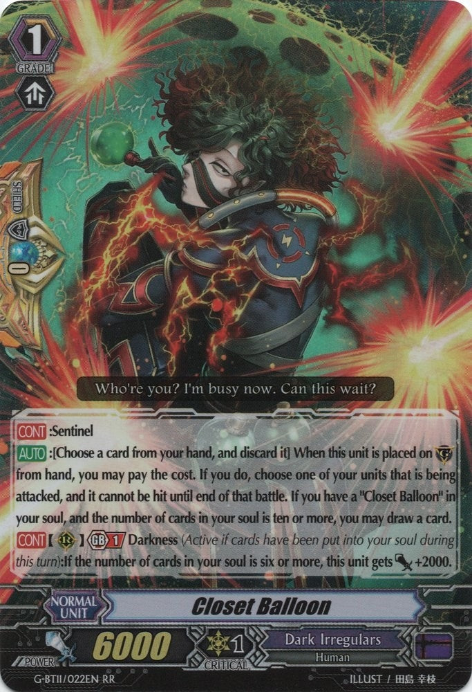 Image for Closet Balloon (G-BT11: Demonic Advent) (G-BT11/022EN) - Cardfight Vanguard