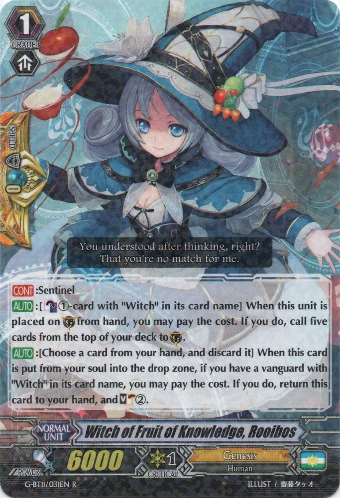 Image for Witch of Fruit of Knowledge, Rooibos (G-BT11: Demonic Advent) (G-BT11/031EN) - Cardfight Vanguard