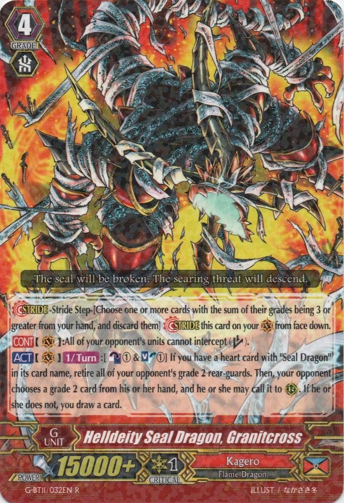 Image for Helldeity Seal Dragon, Granitcross (G-BT11: Demonic Advent) (G-BT11/032EN) - Cardfight Vanguard