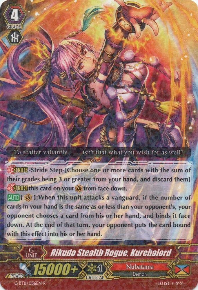 Image for Rikudo Stealth Rogue, Kurehalord (G-BT11: Demonic Advent) (G-BT11/036EN) - Cardfight Vanguard