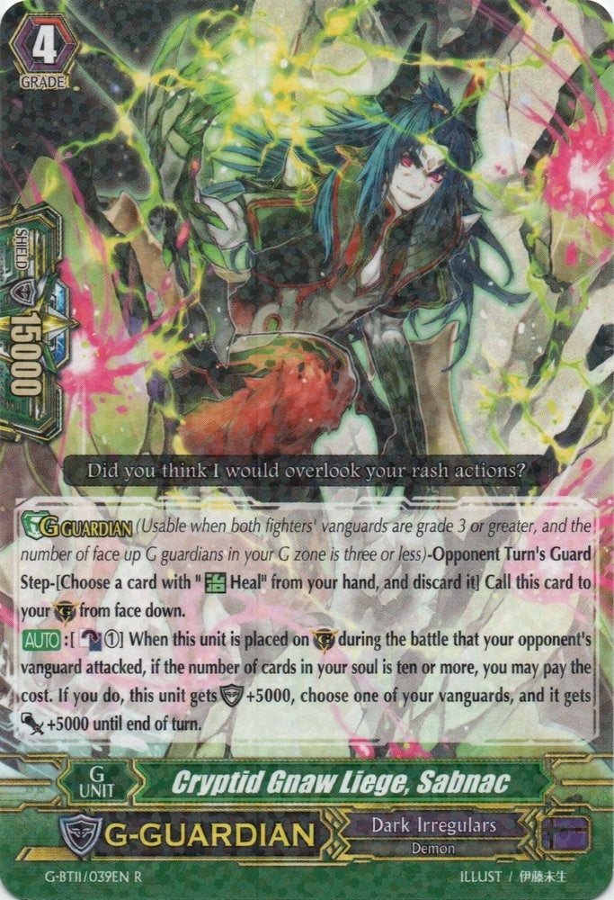 Image for Cryptid Gnaw Liege, Sabnac (G-BT11: Demonic Advent) (G-BT11/039EN) - Cardfight Vanguard