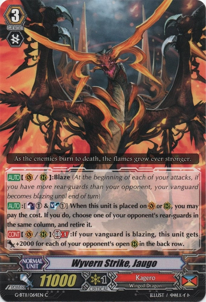 Image for Wyvern Strike, Jaugo (G-BT11: Demonic Advent) (G-BT11/064EN) - Cardfight Vanguard