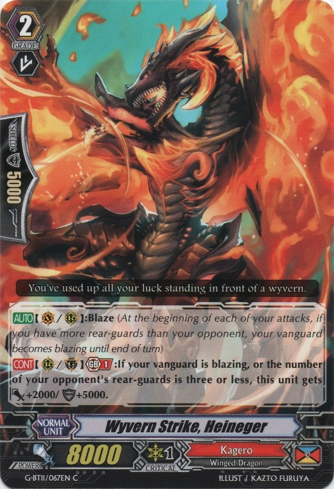 Image for Wyvern Strike, Heineger (G-BT11: Demonic Advent) (G-BT11/067EN) - Cardfight Vanguard