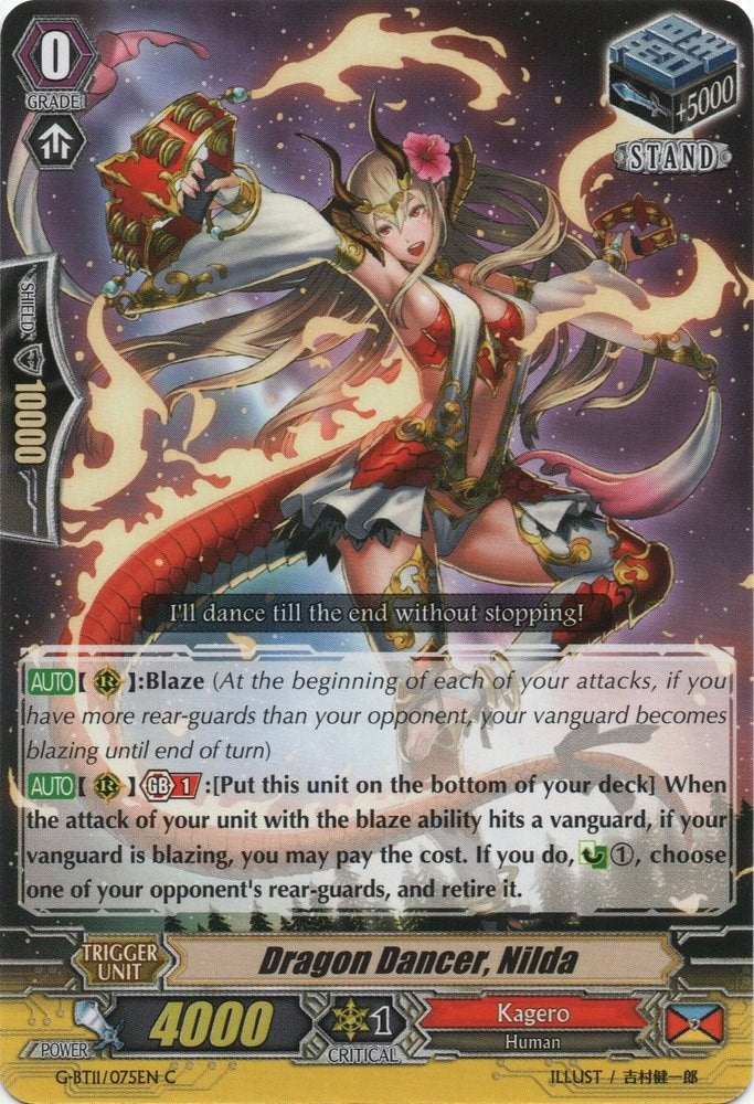 Image for Dragon Dancer, Nilda (G-BT11: Demonic Advent) (G-BT11/075EN) - Cardfight Vanguard