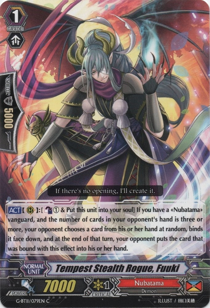 Image for Tempest Stealth Rogue, Fuuki (G-BT11: Demonic Advent) (G-BT11/079EN) - Cardfight Vanguard
