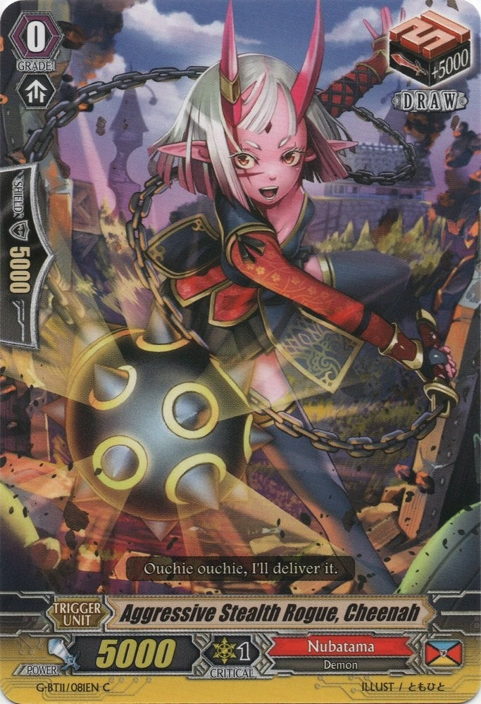 Image for Aggressive Stealth Rogue, Cheenah (G-BT11: Demonic Advent) (G-BT11/081EN) - Cardfight Vanguard