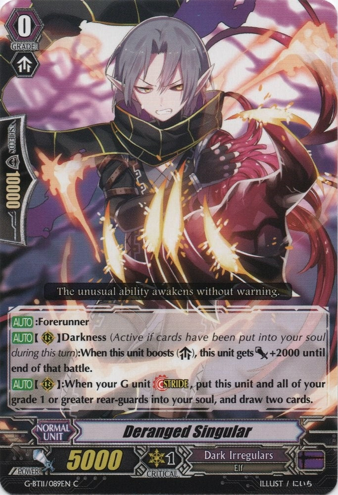 Image for Deranged Singular (G-BT11: Demonic Advent) (G-BT11/089EN) - Cardfight Vanguard