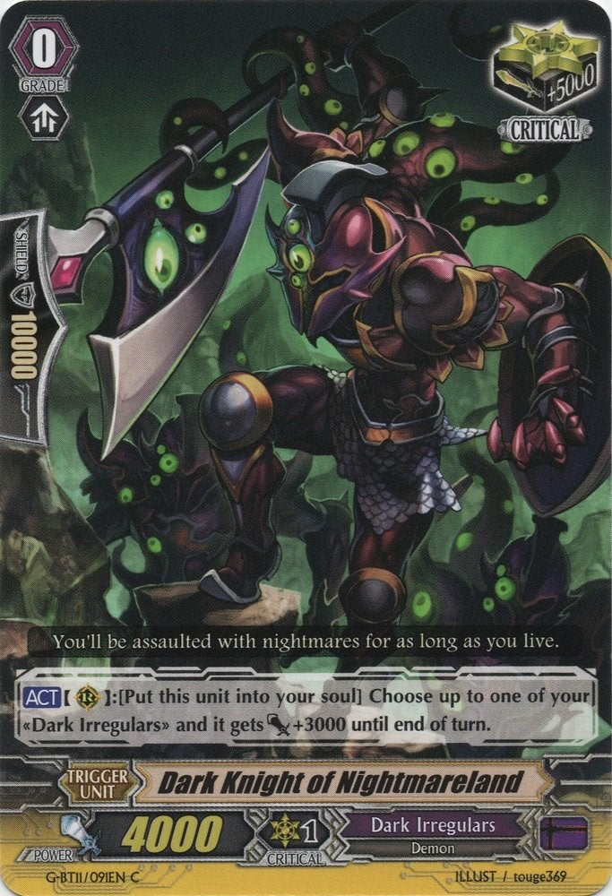 Image for Dark Knight of Nightmareland (G-BT11: Demonic Advent) (G-BT11/091EN) - Cardfight Vanguard