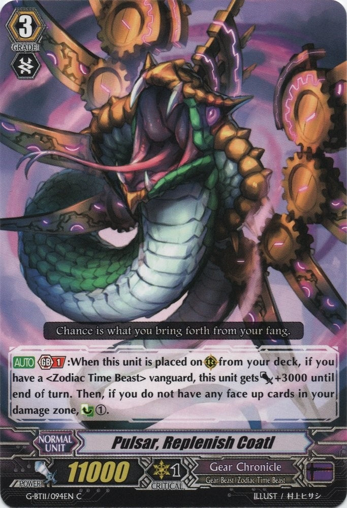 Image for Pulsar, Replenish Coatl (G-BT11: Demonic Advent) (G-BT11/094EN) - Cardfight Vanguard