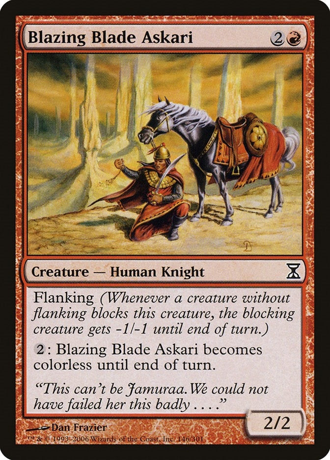 Image for Blazing Blade Askari (Time Spiral) (146) - Magic: The Gathering