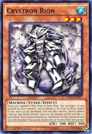 Image for Crystron Rion (2017 Mega-Tins Mega Pack) (MP17-EN187) - YuGiOh