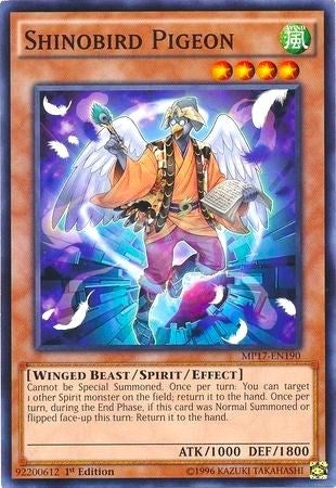 Image for Shinobird Pigeon (2017 Mega-Tins Mega Pack) (MP17-EN190) - YuGiOh