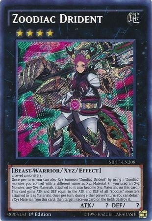 Image for Zoodiac Drident (2017 Mega-Tins Mega Pack) (MP17-EN208) - YuGiOh
