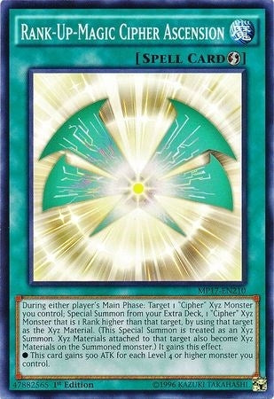 Image for Rank-Up-Magic Cipher Ascension (2017 Mega-Tins Mega Pack) (MP17-EN210) - YuGiOh