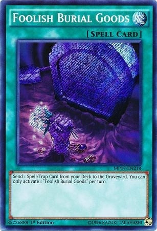 Image for Foolish Burial Goods (2017 Mega-Tins Mega Pack) (MP17-EN218) - YuGiOh