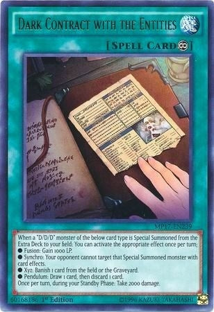 Image for Dark Contract with the Entities (2017 Mega-Tins Mega Pack) (MP17-EN239) - YuGiOh