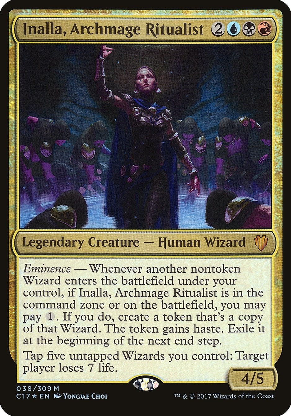 Image for Inalla, Archmage Ritualist (Commander 2017) (Oversize Cards) (38) - Magic: The Gathering