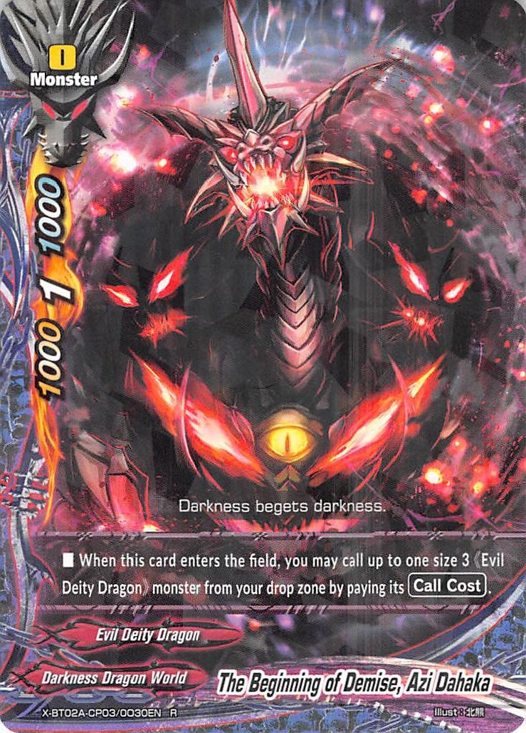Image for The Beginning of Demise, Azi Dahaka (Evolution & Mutation) (X-BT02A-CP03/0030EN) - Future Card BuddyFight