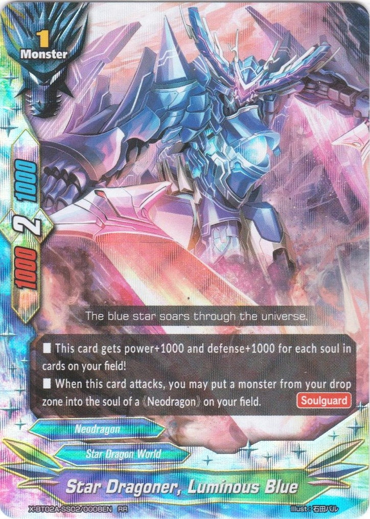 Image for Star Dragoner, Luminous Blue (Evolution & Mutation) (X-BT02A-SS02/0008EN) - Future Card BuddyFight