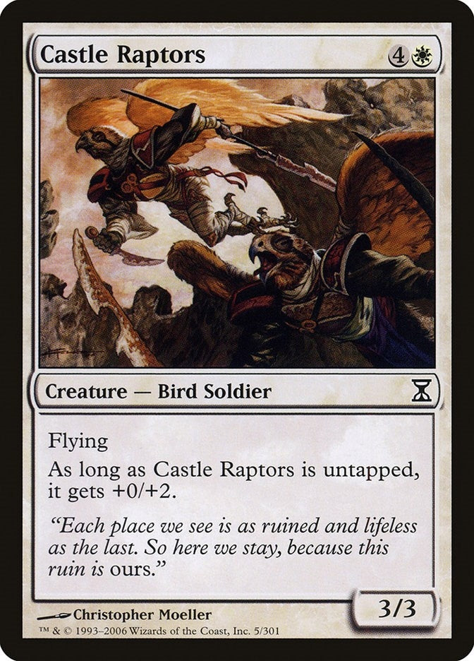 Image for Castle Raptors (Time Spiral) (5) - Magic: The Gathering