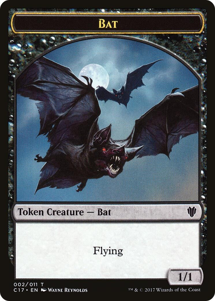 Image for Bat // Vampire Double-Sided Token (Commander 2017) (2 // 4) - Magic: The Gathering