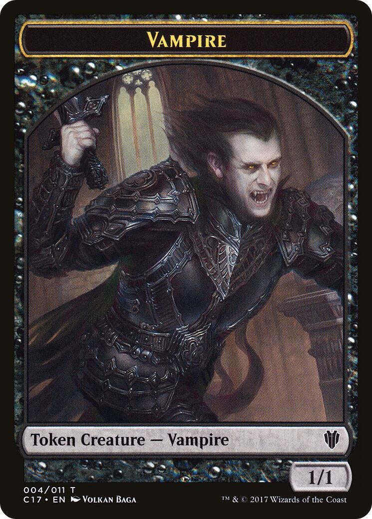 Image for Vampire // Zombie Double-sided Token (Commander 2017) (4 // 5) - Magic: The Gathering