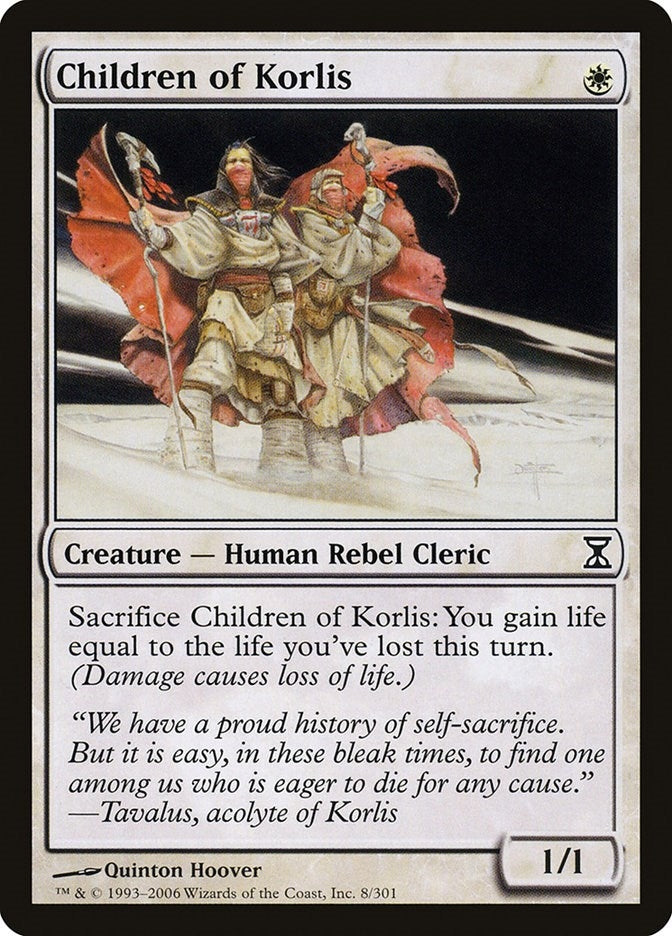 Image for Children of Korlis (Time Spiral) (8) - Magic: The Gathering