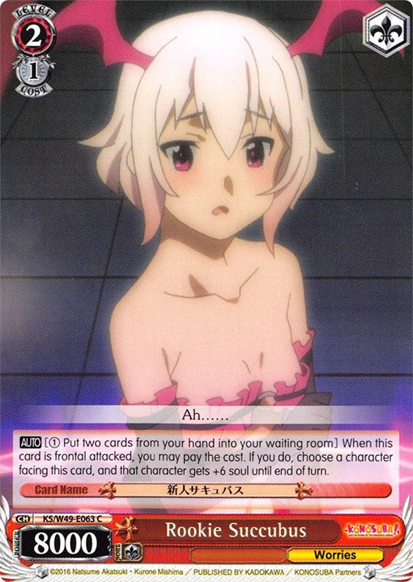 Image for Rookie Succubus (KonoSuba) (KS/W49-E063 C) - Weiss Schwarz