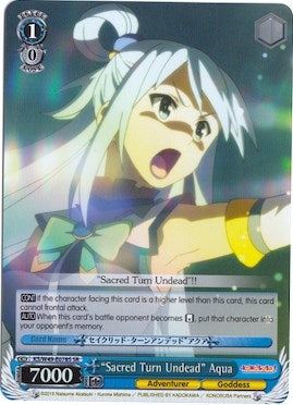 Image for "Sacred Turn Undead" Aqua (SR) (KonoSuba) (KS/W49-E078S SR) - Weiss Schwarz