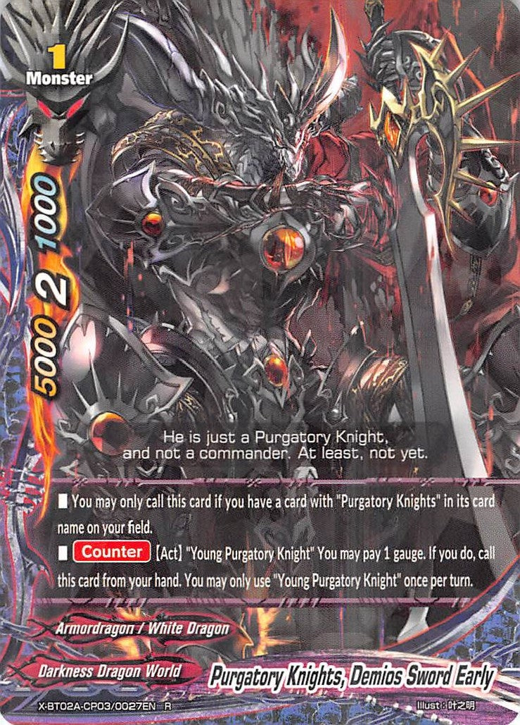 Image for Purgatory Knights, Demios Sword Early (Evolution & Mutation) (X-BT02A-CP03/0027EN) - Future Card BuddyFight