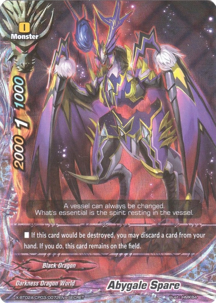 Image for Abygale Spare (Secret RRR Foil) (Evolution & Mutation) (X-BT02A-CP03/0072EN) - Future Card BuddyFight