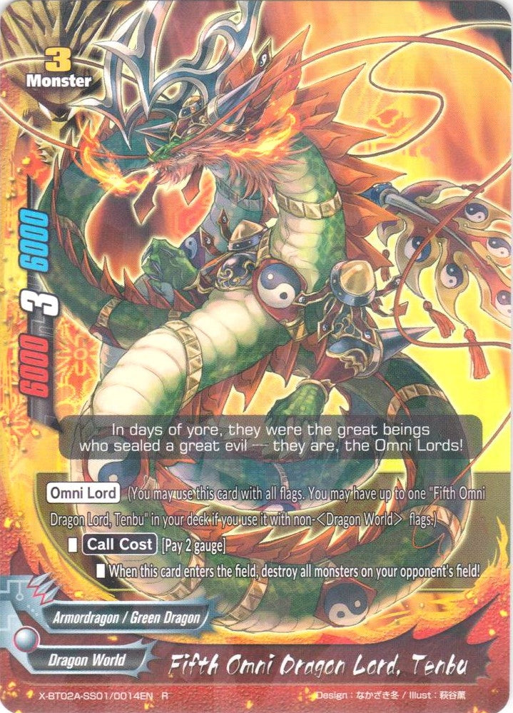 Image for Fifth Omni Dragon Lord, Tenbu (Evolution & Mutation) (X-BT02A-SS01/0014EN) - Future Card BuddyFight