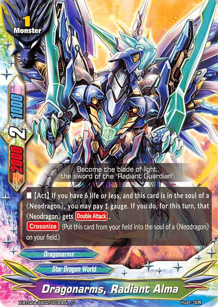 Image for Dragonarms, Radiant Alma (Evolution & Mutation) (X-BT02A-SS02/0030EN) - Future Card BuddyFight