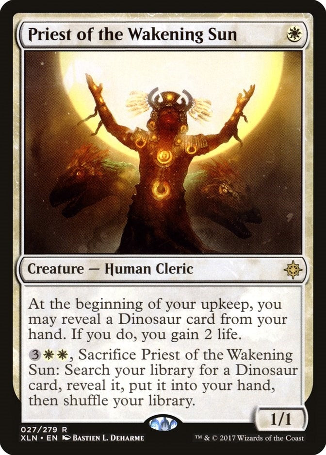 Image for Priest of the Wakening Sun (Ixalan) (27) - Magic: The Gathering