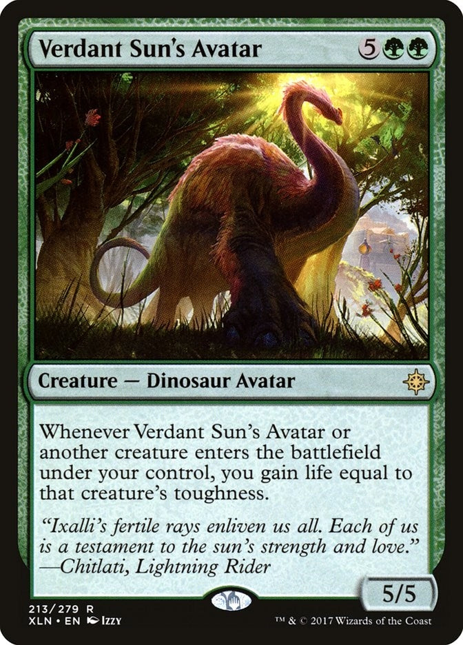Image for Verdant Sun's Avatar (Ixalan) (213) - Magic: The Gathering