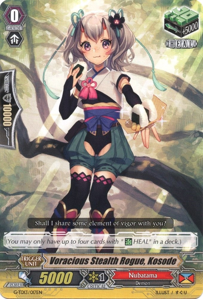 Image for Voracious Stealth Rogue, Kosode (G-TD13: Evil Eye Sovereign) (G-TD13/017EN) - Cardfight Vanguard