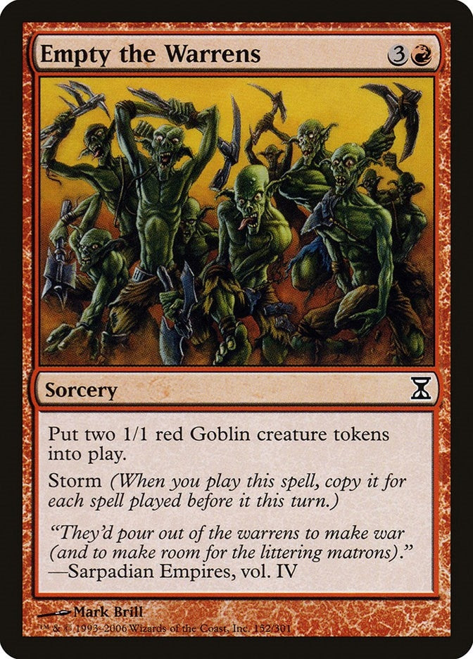Image for Empty the Warrens (Time Spiral) (152) - Magic: The Gathering
