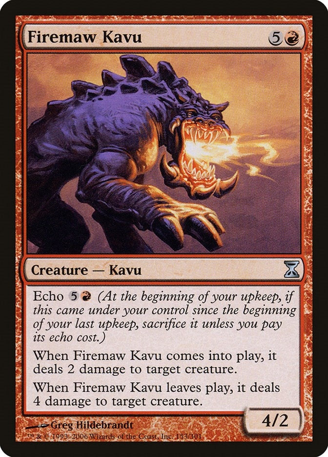 Image for Firemaw Kavu (Time Spiral) (153) - Magic: The Gathering