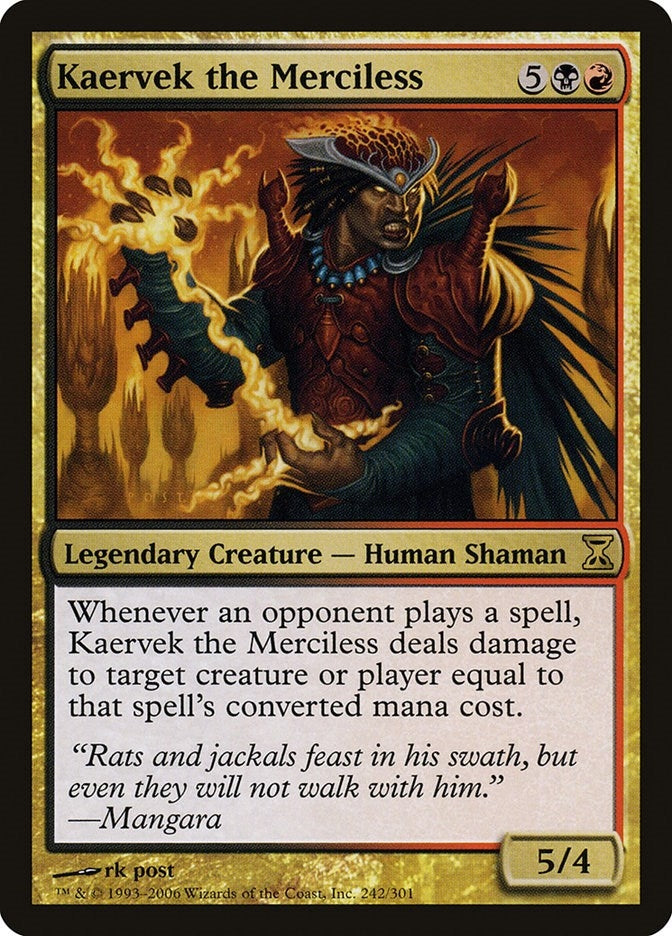 Image for Kaervek the Merciless (Time Spiral) (242) - Magic: The Gathering