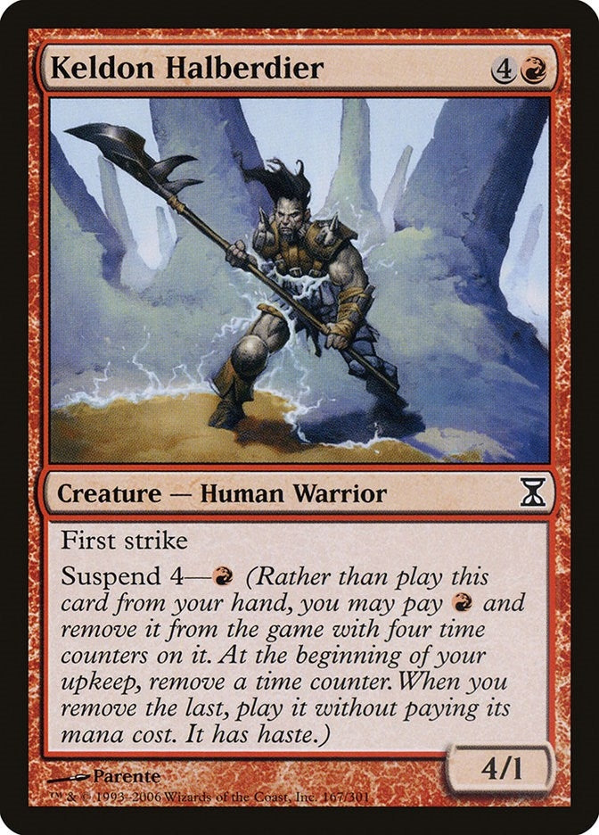 Image for Keldon Halberdier (Time Spiral) (167) - Magic: The Gathering