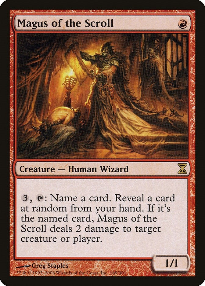 Image for Magus of the Scroll (Time Spiral) (169) - Magic: The Gathering