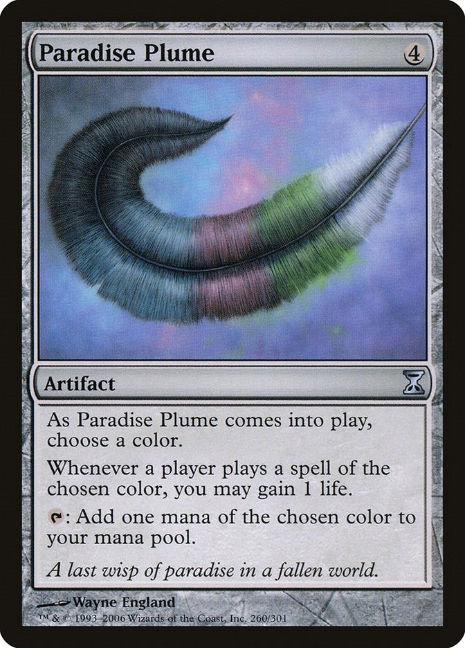 Image for Paradise Plume (Time Spiral) (260) - Magic: The Gathering