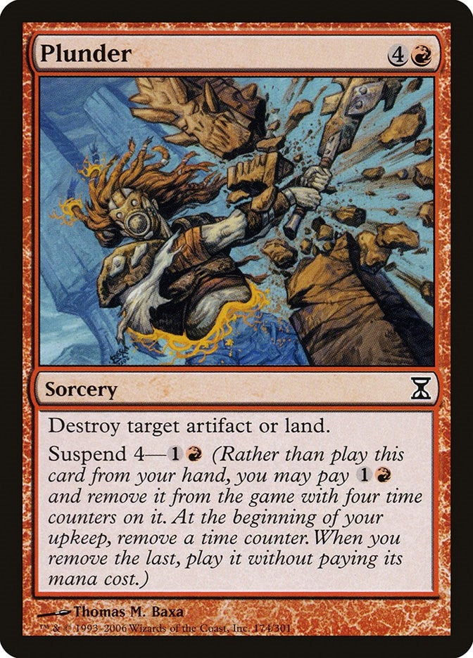 Image for Plunder (Time Spiral) (174) - Magic: The Gathering