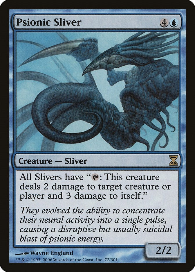 Image for Psionic Sliver (Time Spiral) (72) - Magic: The Gathering