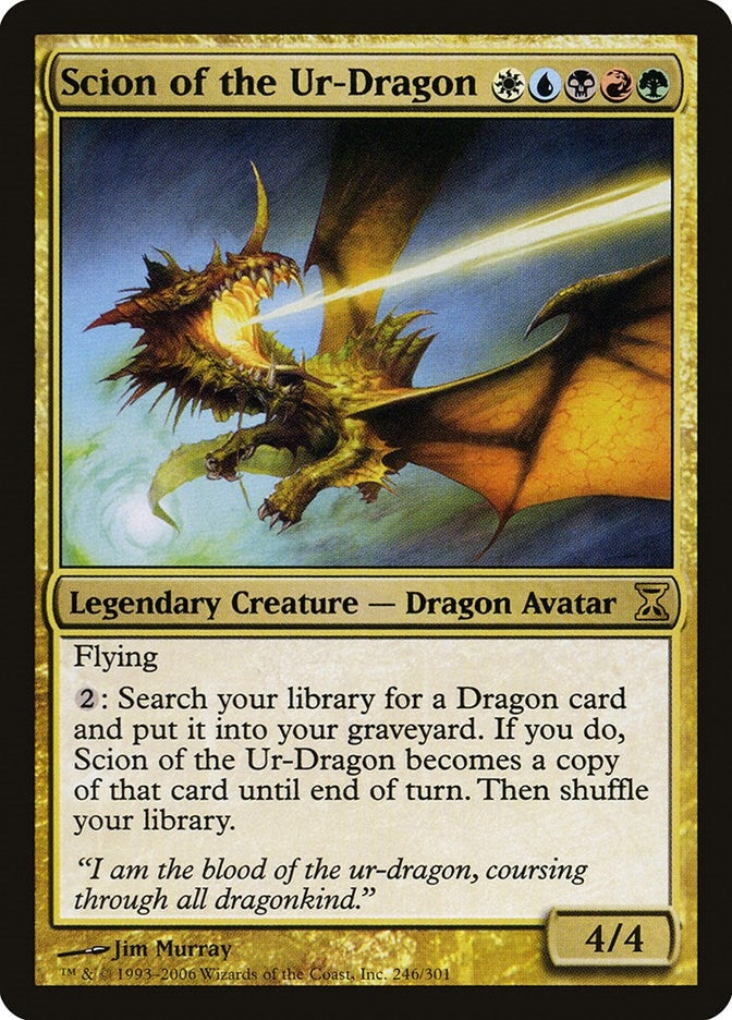 Image for Scion of the Ur-Dragon (Time Spiral) (246) - Magic: The Gathering