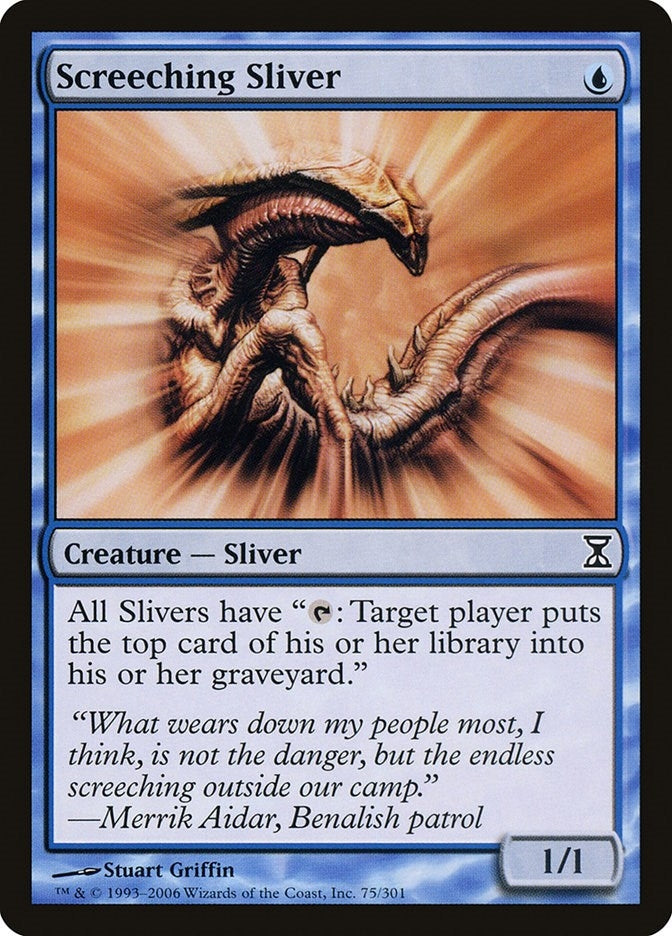 Image for Screeching Sliver (Time Spiral) (75) - Magic: The Gathering