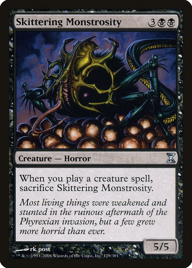 Image for Skittering Monstrosity (Time Spiral) (129) - Magic: The Gathering