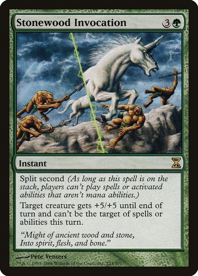 Image for Stonewood Invocation (Time Spiral) (223) - Magic: The Gathering